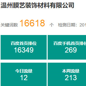 装饰材料公司关键词百度霸屏推广