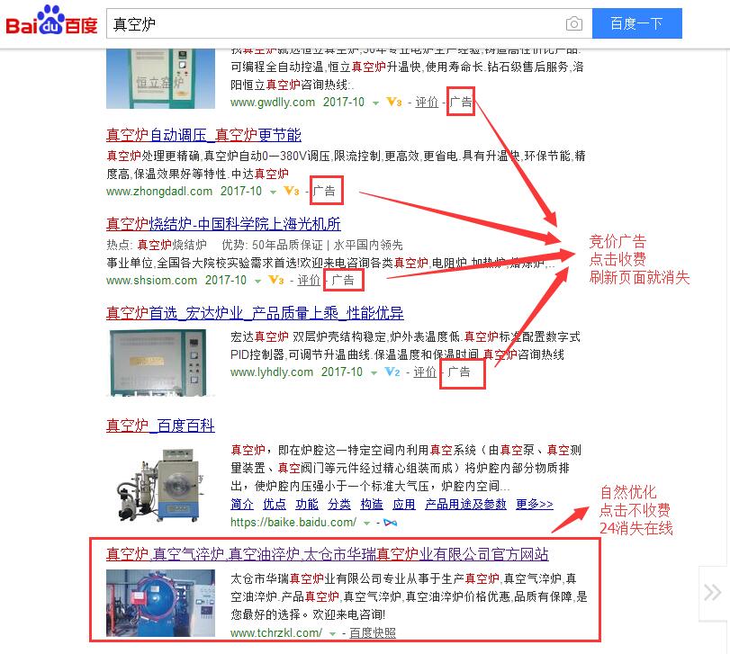 真空炉百度快照推广截图
