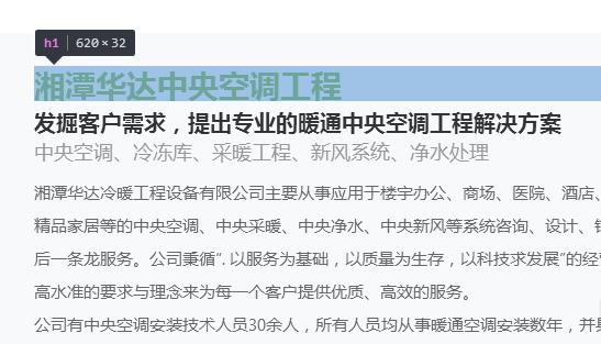 H1标签设置规范