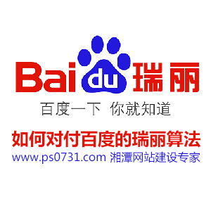 湘潭网站建设教您如何对付百度的瑞丽算法